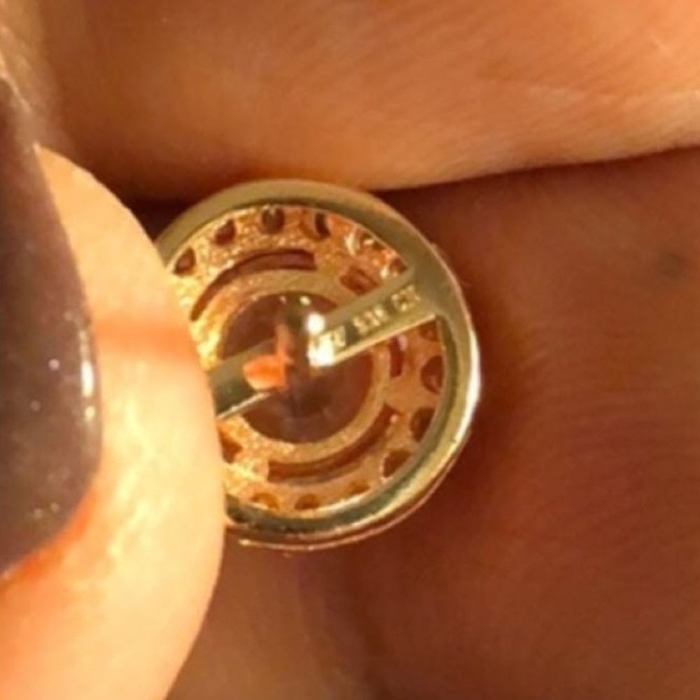3.44 CTTW Halo Stud Swarovski CZ Rose Gold .925 - Picture 6 of 6